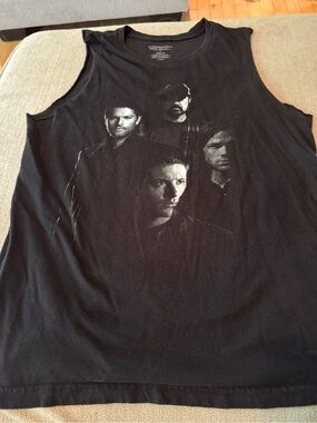 Supernatural graphic muscle tee